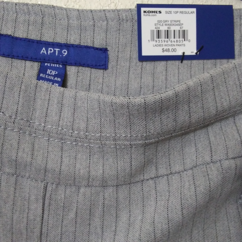 Apt. 9, Grey Pants, 10P